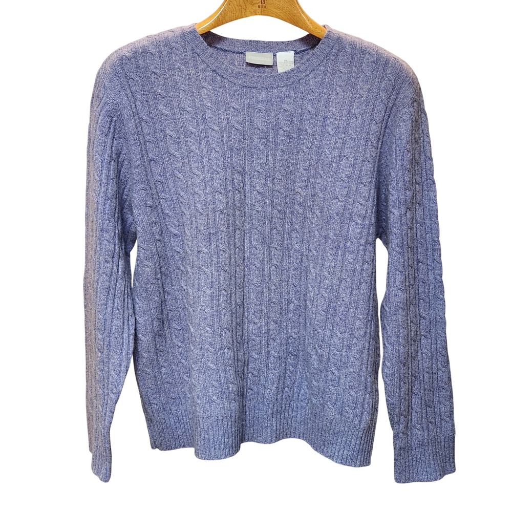 Fieldgear XL Lambswool Rabbit Hair Cable Knit Sweater Lavendar Made in Australia